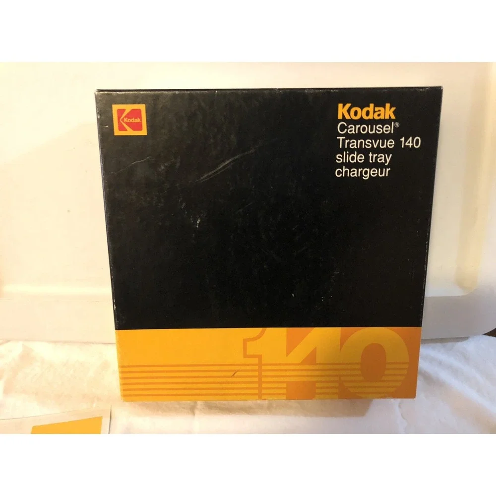 Kodak Carousel Transvue 140 Slide Tray in Original Box- Vintage